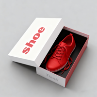 Boîte à chaussures en carton avec logo personnalisé impression numérique rigide et luxueuse boîte à chaussures avec logo de marque boîtes en papier pliantes pour chaussures vêtements