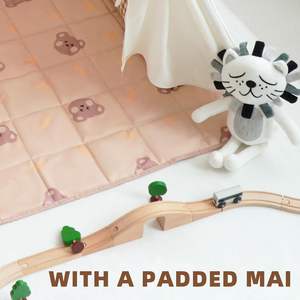 Maison de jeu pour enfants en toile de coton doux jouet indien tentes en bois avec lumière <span class=keywords><strong>et</strong></span> <span class=keywords><strong>tapis</strong></span> pour enfants - Product Image 5