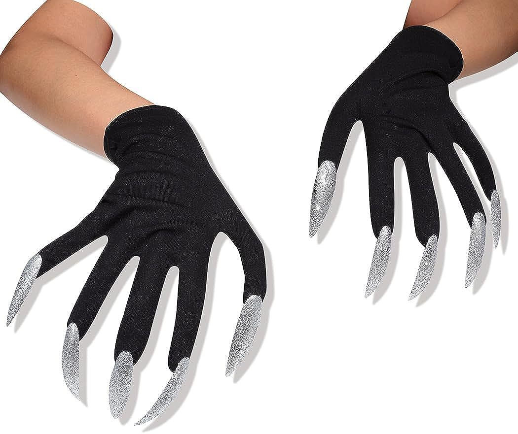 Guantes De Halloween Con Uñas Largas – Disfraz De Garra De Lobo O Gato Para Adultos Y Niños