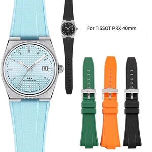 สายนาฬิกาซิลิโคนแบบปลดเร็วสำหรับนาฬิกา <span class=keywords><strong>Tissot</strong></span> <span class=keywords><strong>PRX</strong></span> 40 มม. ระบายอากาศได้ดี กันน้ำ สายยางนุ่มสำหรับเล่นกีฬา - Product Image 1