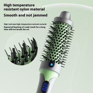 Cepillo Alisador Profesional 2 en 1 con Calor PTC e Iones Negativos para Uso Doméstico y en Salón, Rizador Térmico con Pantalla Digital - Product Image 5