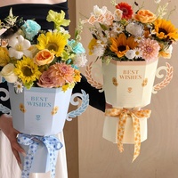 Aierflorist 3 pièces Nouveauté Saison de la Graduation Feuilles de carton blancs à motifs de trophées pour emballage de bouquets de fleurs DIY