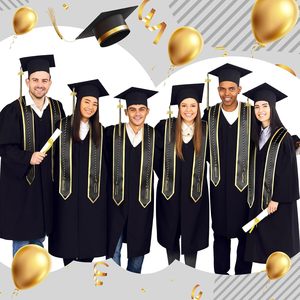 OEM & ODM Graduation Gown Support Logo personnalisé Graduation Toga avec étole Cordon d'honneur pour cérémonie de remise des diplômes - Product Image 2