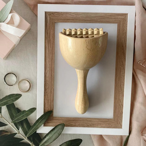 Venta al por mayor de fábrica china: <span class=keywords><strong>Copa</strong></span> de masaje <span class=keywords><strong>sueca</strong></span> de madera personalizada <span class=keywords><strong>con</strong></span> <span class=keywords><strong>rodillo</strong></span> para terapia anticelulítica Gua Sha - Product Image 2