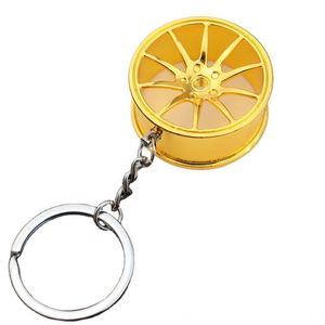 Metal <b>Key</b> <b>Chain</b> Car Hub Mini Tire Wheel <b>Key</b> <b>Chain</b> - Product Image 6