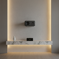 Projecteur LED 4K haute luminosité avec Android 11, 160 lumens - Mini home cinéma portable pour films, jeux et présentations de bureau