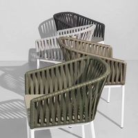 Ensemble de table et de chaises de salle à manger en aluminium moderne pour l'extérieur, imperméable, durable, écologique, pour jardin, patio, bord de mer, villa, terrasse, salon