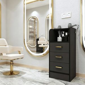 Hair salon <b>tool</b> cabinet - Special floor-standing hair-cutting styling and coloring storage rack and workbench for hair salons - Product Image 2