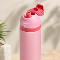 Bouteille d'eau sportive en acier inoxydable de 24 oz, modèle Angel Food Cake, fabriquée en Chine