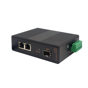 ตัวแปลงสัญญาณมีเดียกิกะบิตอุตสาหกรรม OEM&ODM 1 SFP ไฟเบอร์ + 2 RJ45 โหมดเดี่ยว 20 กม. 1310 นาโนเมตร ตัวแปลงสัญญาณใยแก้วนำแสงสำหรับเครือข่าย FTTH - Product Image 1