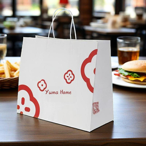 Giant <span class=keywords><strong>Xxl</strong></span> Sacs en papier pour pâtes Sacs à lunch en papier pour enfants Transporteur personnalisé Hamburger Pain Hot Dog Emballage Sac en papier alimentaire - Product Image 3