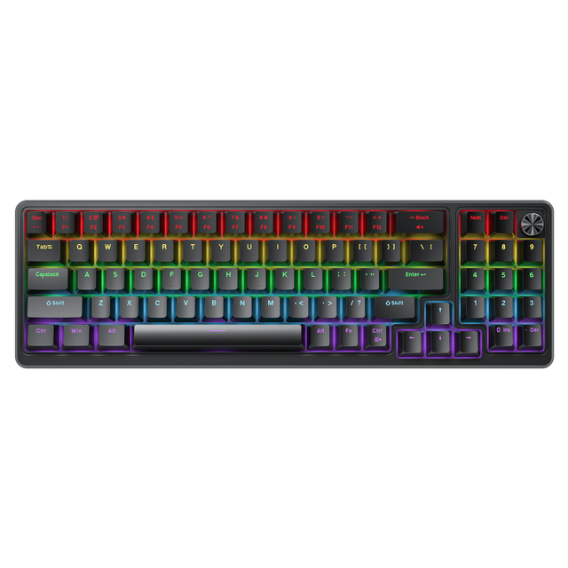 Custom Computer 78-key Percent Mechanical Keyboard 75% Portable Blue Switch Gaming Keyboard Mechanical with LED RGB Backlit
