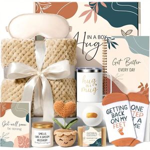 Cozy Gift Basket for Women with Candle, <b>Blanket</b>, and Socks - Perfect for Corporate Events and Personal Celebrations - Product Image 2