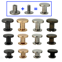 Vis de reliure métalliques Chicago, clous, rivets à tête pleine, classe 8.8, norme DIN, pour albums photo, calendriers de bureau, menus, cuir