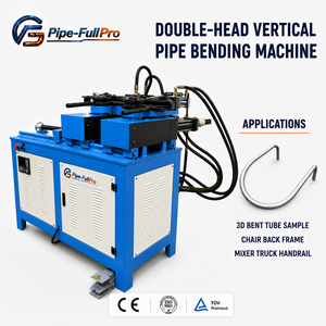 Hydraulic Double Head Pipe <b>Bending</b> <b>Machine</b> CNC Automatic Round Square Tube Bender for Steel Furniture Chair Frame Production - Product Image 1