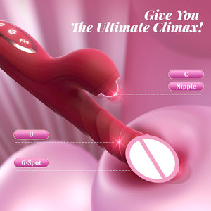 女性用ラビット型挿入バイブレーター、クリトリス刺激器、Gスポット刺激、吸引バイブレーター、大人のおもちゃ、女性とカップル向け - Product Image 4
