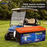 Batterie LiFePO4 chauffante 48V 200AH 10KW Grade A 6K à décharge profonde pour voiturette de golf avec CAN Bus, BMS intelligent, connecteur Anderson, CE RoHS IP67 OEM ODM