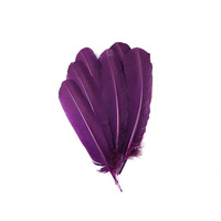 Pluma de pavo púrpura para chico, artesanía DIY, tocado creativo, sombrero, accesorio para el pelo, fiesta de carnaval, boda, hogar