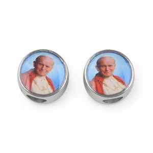 Abalorio Religioso CCB con Agujeros Grandes, Venta al por Mayor a Bajo Precio, Alta Calidad, Patrón de Figuras Católicas, Accesorios para Colgantes - Product Image 5