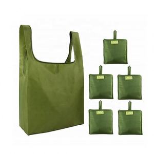 Factory Wholesale Custom Logo Fashion Eco-friendly Pouch Foldable Ripstop Nylon <b>Bags</b> Reusable Folding Polyester Shopping <b>Bag</b> - Product Image 1