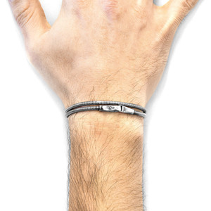 สร้อยข้อมือโซ่เงินแบบสองชั้น Gallant - Product Image 4