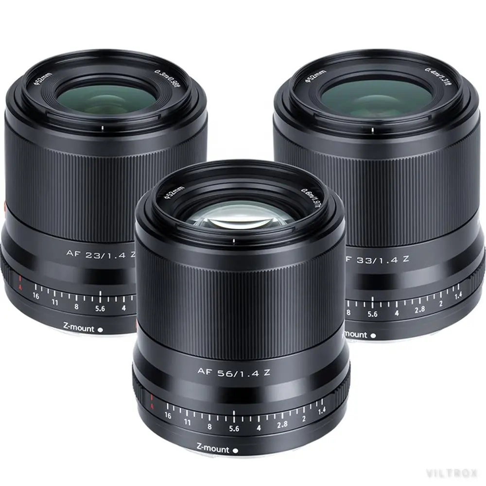 Viltrox 23mm 33mm 56mm F1.4 Auto Focus Large Aperture Portrait Lens Wide Angle APS-C for Z Mount Camera Lenses Zfc Z6 Z7