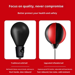 Pelota de Boxeo Vertical para Niños, Pelota de Reacción Rápida para el Hogar, Equipo de Fitness para el Hogar, Saco de Arena de Rebote para Descompresión - Product Image 4