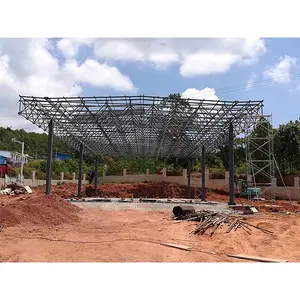 Customized Modern Low Cost Steel Structure Canopy Gas Station Shelter Petrol Station Roof