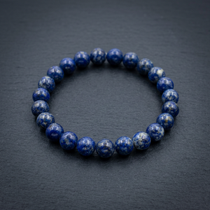 Bracelet en perles de lapis-lazuli naturel multi-gemmes, fait main, plaqué or, unisexe, cadeau pour mariage, anniversaire, fête - Style décontracté/sportif - Product Image 3
