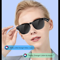 Lunettes Intelligentes IA avec Caméra HD 8MP, Enregistrement Vidéo Mains Libres, Commande Vocale, Traduction en Temps Réel, Unisexe et Portables