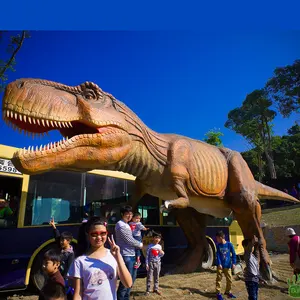 Estatuas de dinosaurios gigantes de tamaño natural Dinosaurio T Rex Animatronic a la venta
