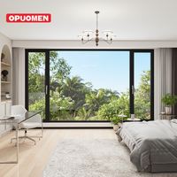 Ventana Residencial Moderna Impermeable con Doble Vidrio Templado y Marco de Aleación de Aluminio con Rotura de Puente Térmico para Hoteles