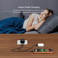 Tommox 30W GaN Hızlı PD 3.0 USB C Güçlü Mobil Şarj Cihazı Adaptörü QC3.0 Çift Portlu Katlanabilir EU KR GaN Duvar Şarj Cihazı Telefon Seyahati İçin