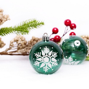 Décorations d'arbre de Noël en plastique or brillant de 8cm bon marché d'usine ornements boule de Noël personnalisée fournitures de <span class=keywords><strong>décoration</strong></span> de Noël - Product Image 5