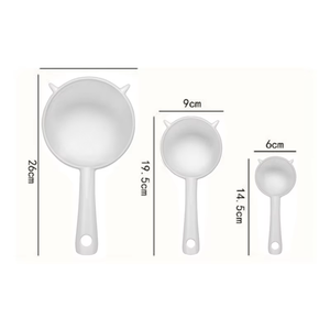 Ensemble de <span class=keywords><strong>passoire</strong></span> à mailles fines de <span class=keywords><strong>petite</strong></span> et moyenne taille, tamis de cuisine pour une utilisation efficace de la <span class=keywords><strong>passoire</strong></span> et du tamis - Product Image 4