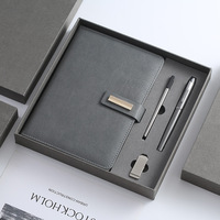 2023 carnet de notes personnalisé coffret cadeau de luxe en cuir PU cahier à couverture rigide Logo personnalisé avec stylo coffret cadeau impression de planificateur de Journal