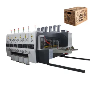 carton printing slotting die-cutting cardboard box making machine