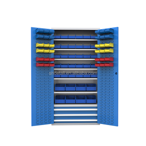 خزانة ملفات معدنية تجارية حديثة ببابين قابلة للقفل مع رف فولاذي قابل للتعديل للاستخدام في الورش - Product Image 4