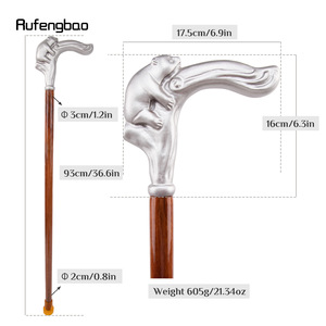 ไม้เท้าเดินป่าลายเสือดาว ทำจากไม้และเหล็กคาร์บอน สำหรับกิจกรรมกลางแจ้ง - Product Image 2