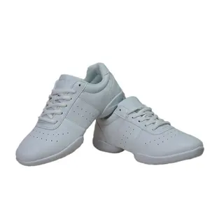 Adult White Cheerleading Shoes Athletic Sport Shoes Dance Training Shoes Competition Artistic Gymnastics Sneakers