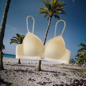 Women's Summer Breathable Soft-Support Bra <b>Wire</b>-Free Knitted Adjustable Straps Seamless Side Coverage Full Bust Anti-Sagging - Product Image 3