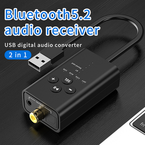 Récepteur R30 Bluetooth 5.2 BT Adaptateur audio sans fil USB coaxial <span class=keywords><strong>optique</strong></span> AUX avec fonction <span class=keywords><strong>carte</strong></span> <span class=keywords><strong>son</strong></span> - Product Image 2