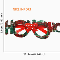 Décorations de Noël HOHO dorées les plus vendues, lunettes de Noël, fournitures de fête pour enfants, articles de Noël, montures