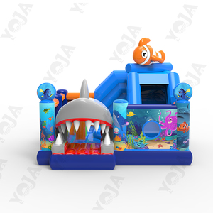 Castillo Inflable Comercial Personalizado con Forma de Tiburón, Tobogán Inflable de PVC, Casa de Brinco Inflable Combinada - Product Image 5