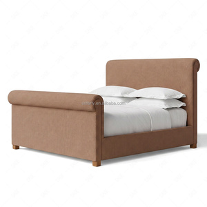 Base de Cama Tapizada FERLY Parisian con Cabecero y Pie de Cama con Detalles de Tachuelas, Lujo - Product Image 4