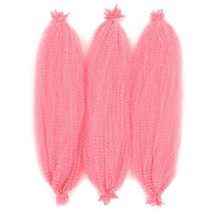 <span class=keywords><strong>Cheveux</strong></span> afro pré-séparés de 24 pouces, couleur <span class=keywords><strong>rose</strong></span>, style Marley Twist, <span class=keywords><strong>cheveux</strong></span> crépus, style Spring et Bomb Twists - Product Image 2