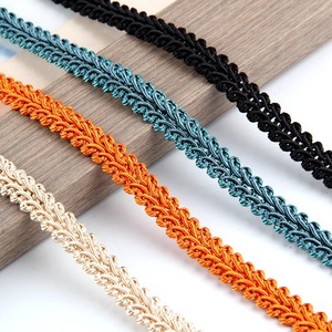 Passamaneria in pizzo nero etnico europeo per tende, decorazioni per camion, accessori per copridivano, passamaneria a forma di <span class=keywords><strong>centipede</strong></span> piccola - Product Image 1