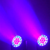 Luz LED profesional de cabeza móvil 19x15W con zoom, efecto wash y beam, RGBW DMX512 15CH/23CH 6000K, Pan de 8 grados, Inclinación de 540°, 270° para DJ y fiestas