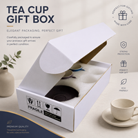 Boîte cadeau en gros pour tasses à thé, boîte pliante personnalisée en forme d'avion pour l'emballage et la livraison de mugs à café