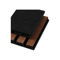 Panneaux acoustiques adhésifs décoratifs d'intérieur de studio en chêne Akupanels placage insonorisés absorbant les murs en bois Mdf lamelles acoustiques adhésives